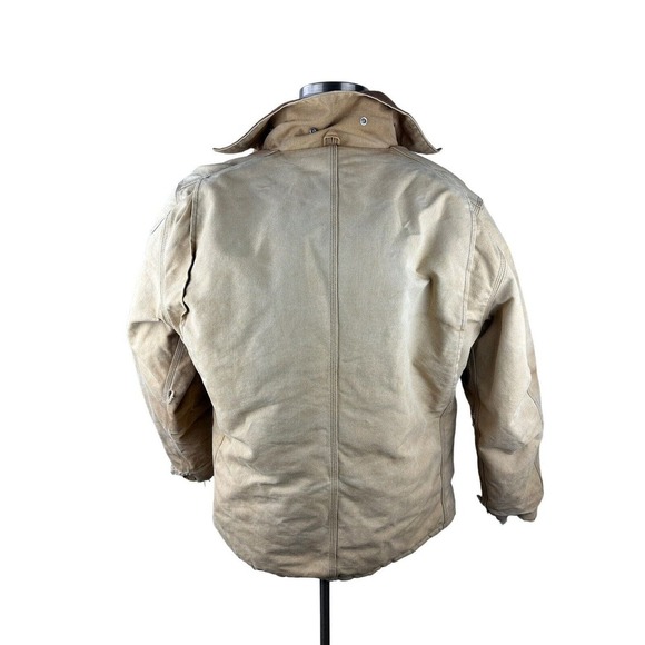 Vtg Carhartt Coat Men's 46 Quilt Lined CQ186 CQ185 Chore Ranch Corduroy Collar - Picture 3 of 16